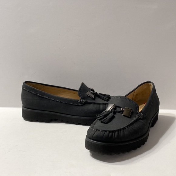 Wirth "NWOB" Women's Gray Suede Tassel Slip On Original Moccasin Loafers Sz 5.5 - Picture 5 of 11